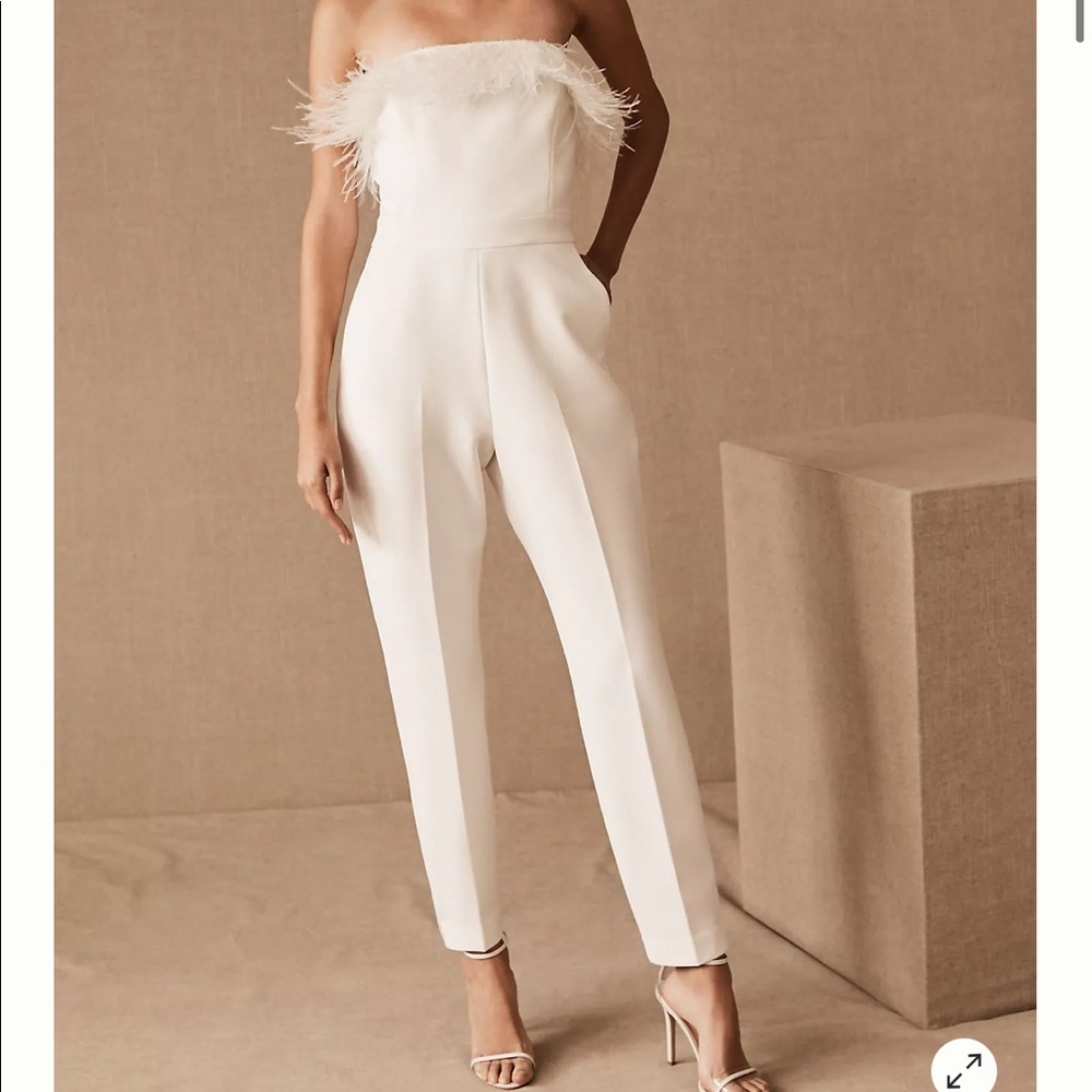 BHLDN Saylor Janae White Jumpsuit size 12 worn once